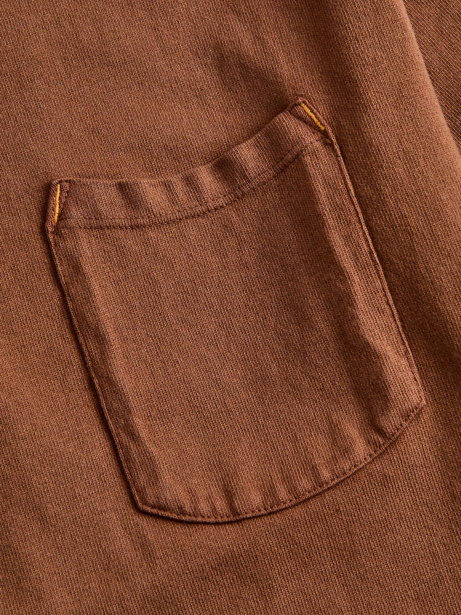 13oz Pocket T-Shirt in Chocolate