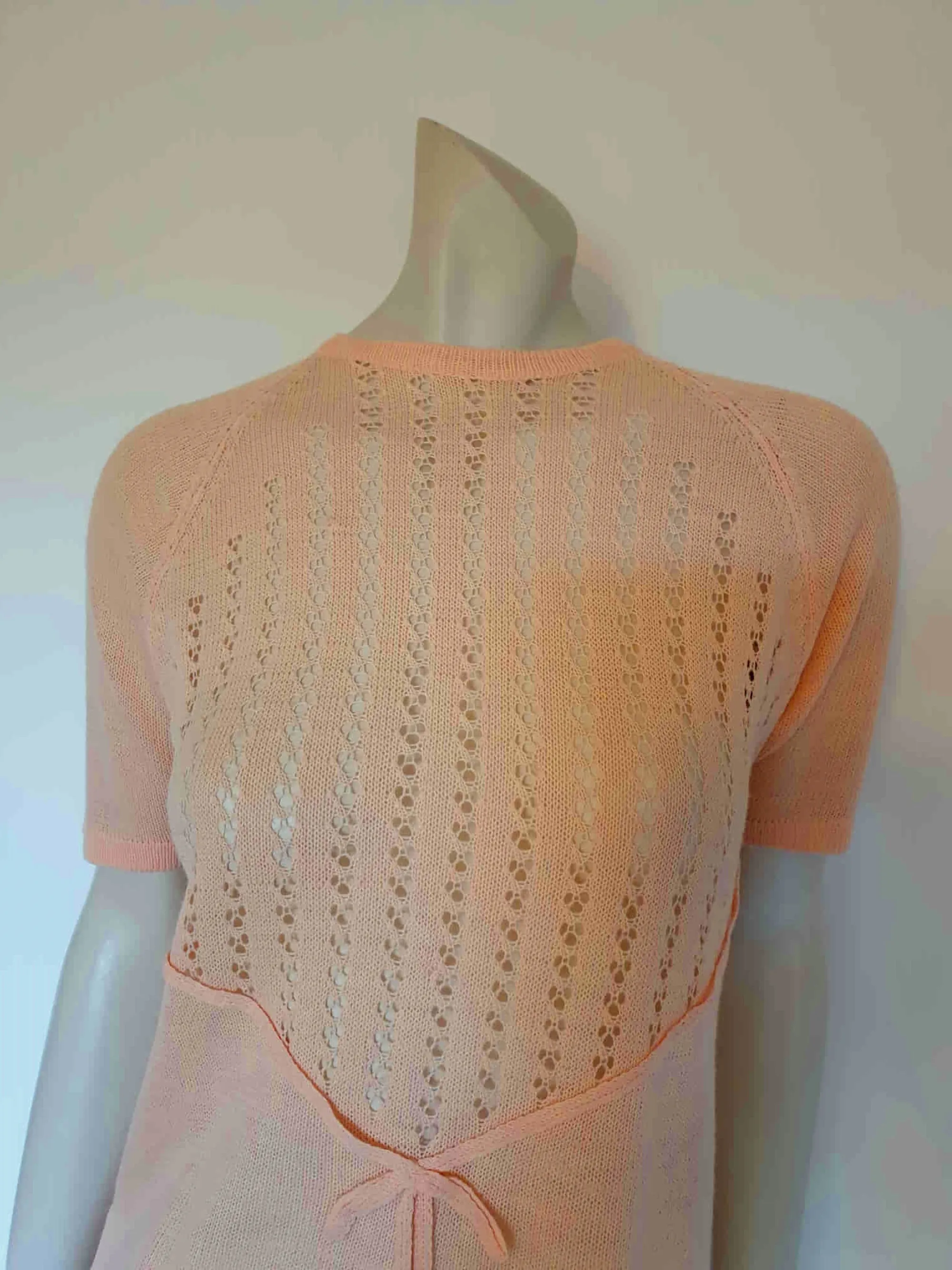 1960s Bittersweet Pink Knit Top - M