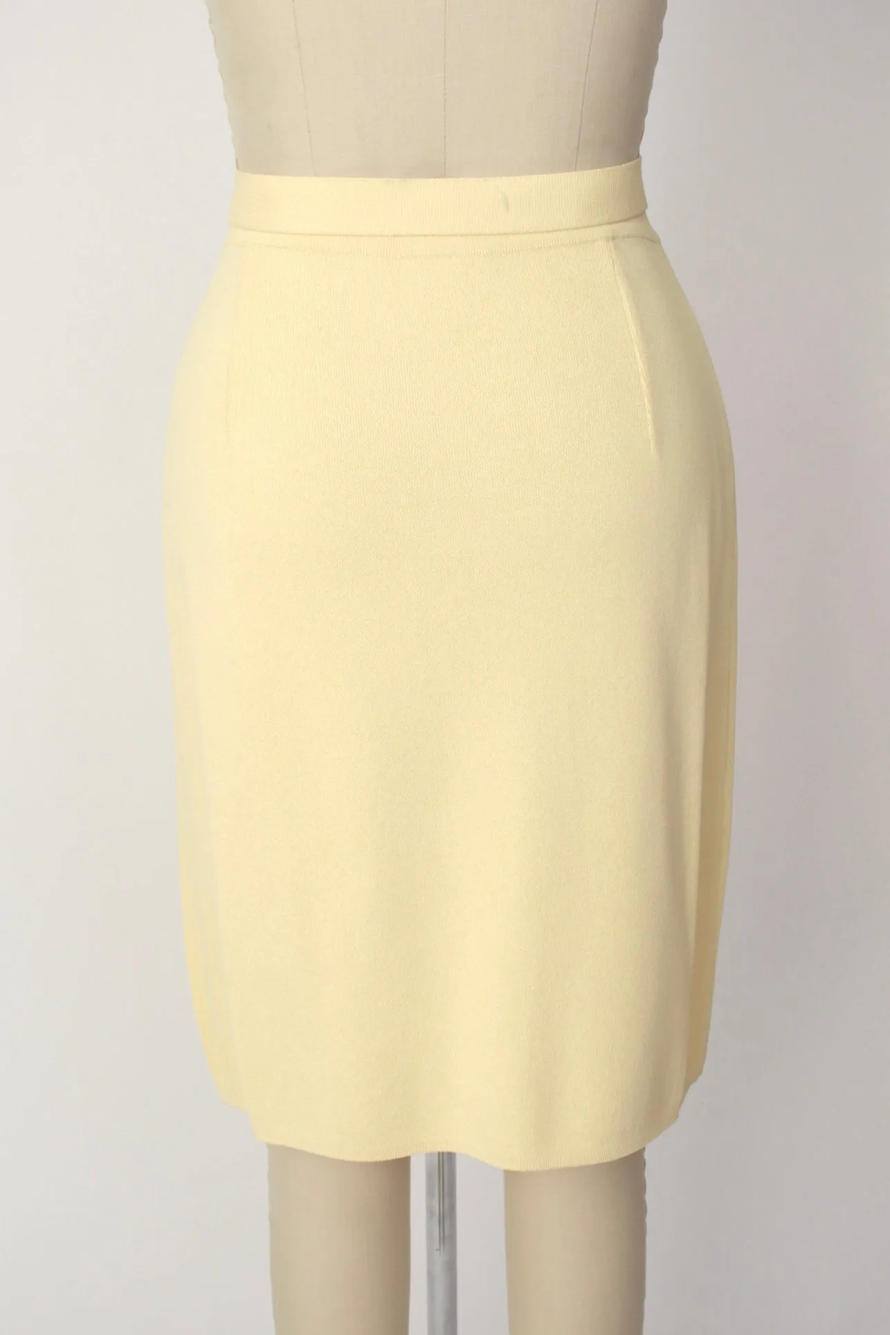 1990s Celine Buttercream Skirt Set