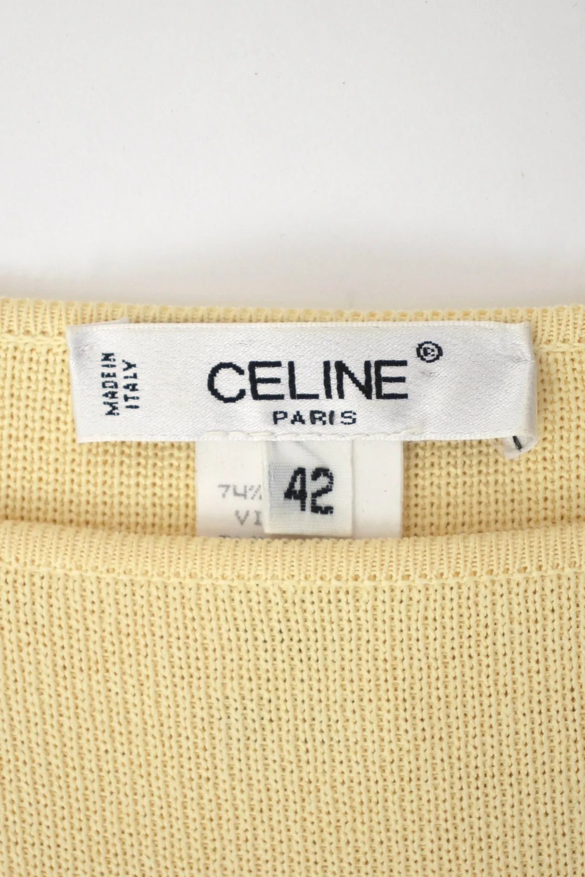1990s Celine Buttercream Skirt Set