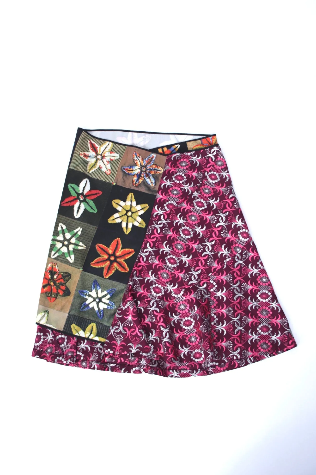 1999 Comme des Garçons Embroidered Wrap Skirt