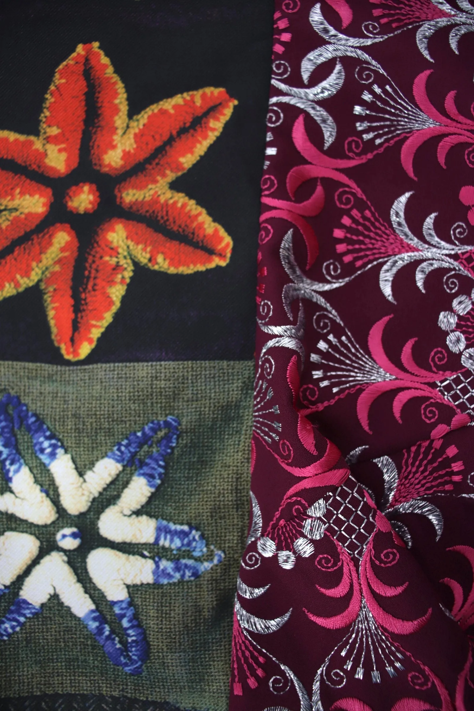 1999 Comme des Garçons Embroidered Wrap Skirt