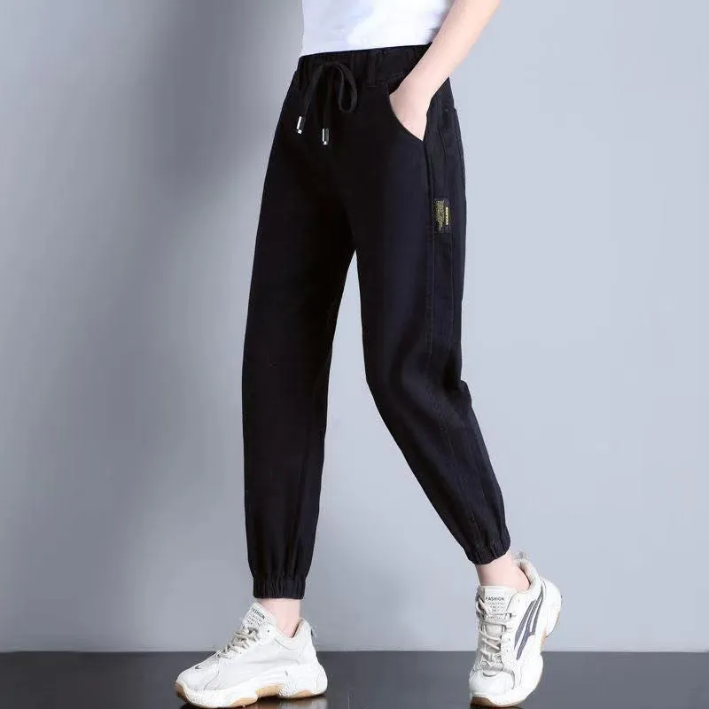 2022 Harem Pants Vintage High Waist Jeans Woman