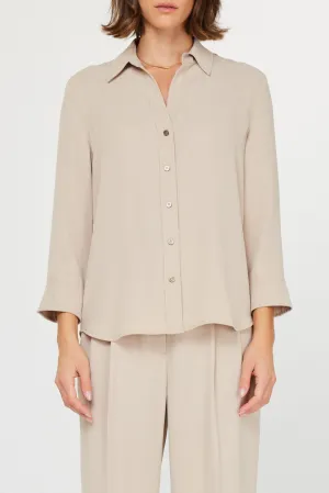 3/4 Sleeve Button-Down Shirt