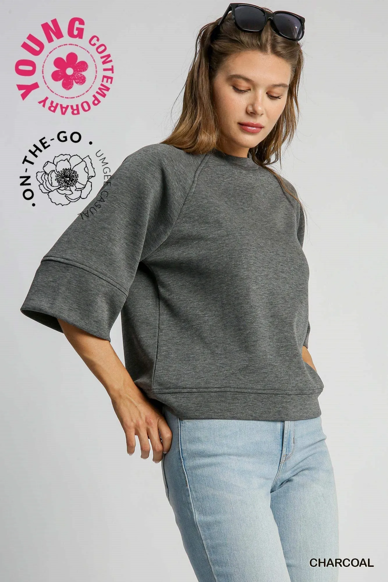 3/4 Sleeved Raglan Top