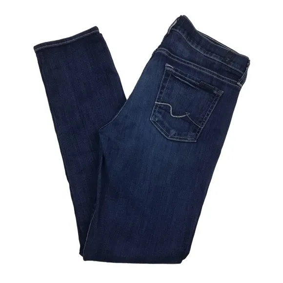 7 For All Mankind Josefina Crop Skinny Boyfriend Jeans