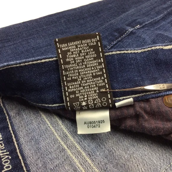 7 For All Mankind Josefina Crop Skinny Boyfriend Jeans