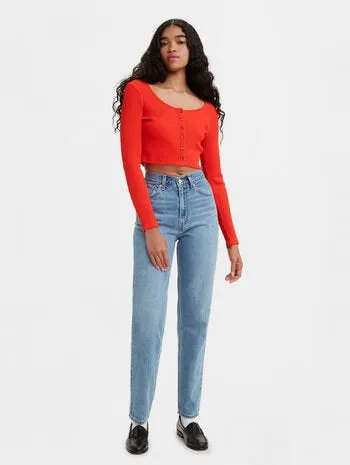 80’s Mom Jean - Medium Indigo Worn In A FURTHER 15% OFF AUTOMATICALLY APPLIED AT CHECKOUT