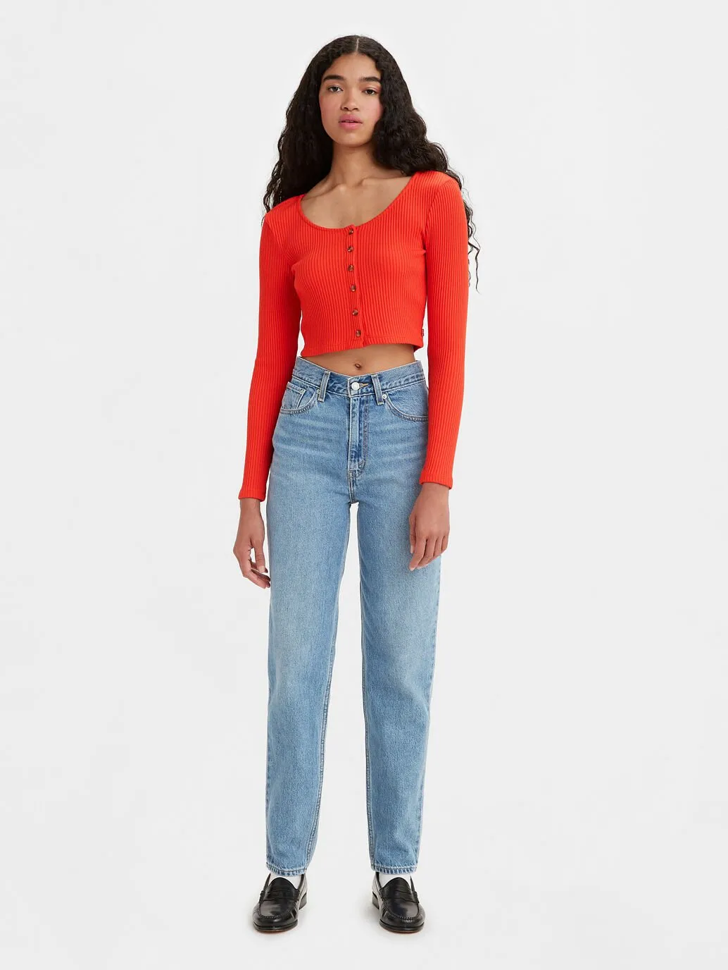 80’s Mom Jean - Medium Indigo Worn In A FURTHER 15% OFF AUTOMATICALLY APPLIED AT CHECKOUT