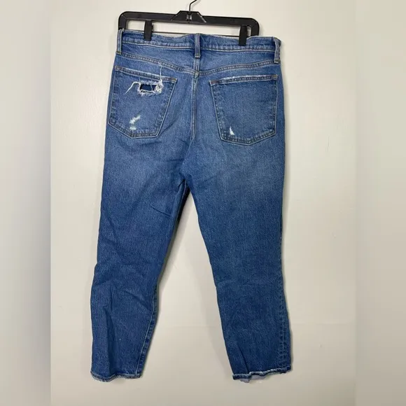 Abercrombie &amp; Fitch Mid Rise Boyfriend Distressed jeans 30 10R 26” inseam
