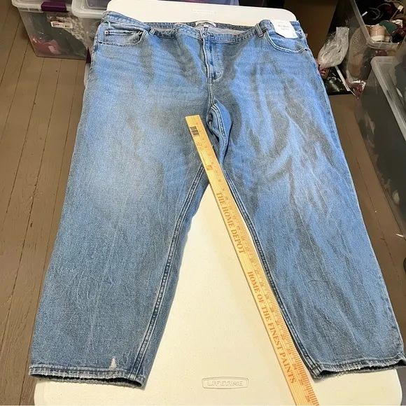 Abercrombie &amp; Fitch The Mom High Rise Jeans Plus Size 24 Regular 37 Inches Q