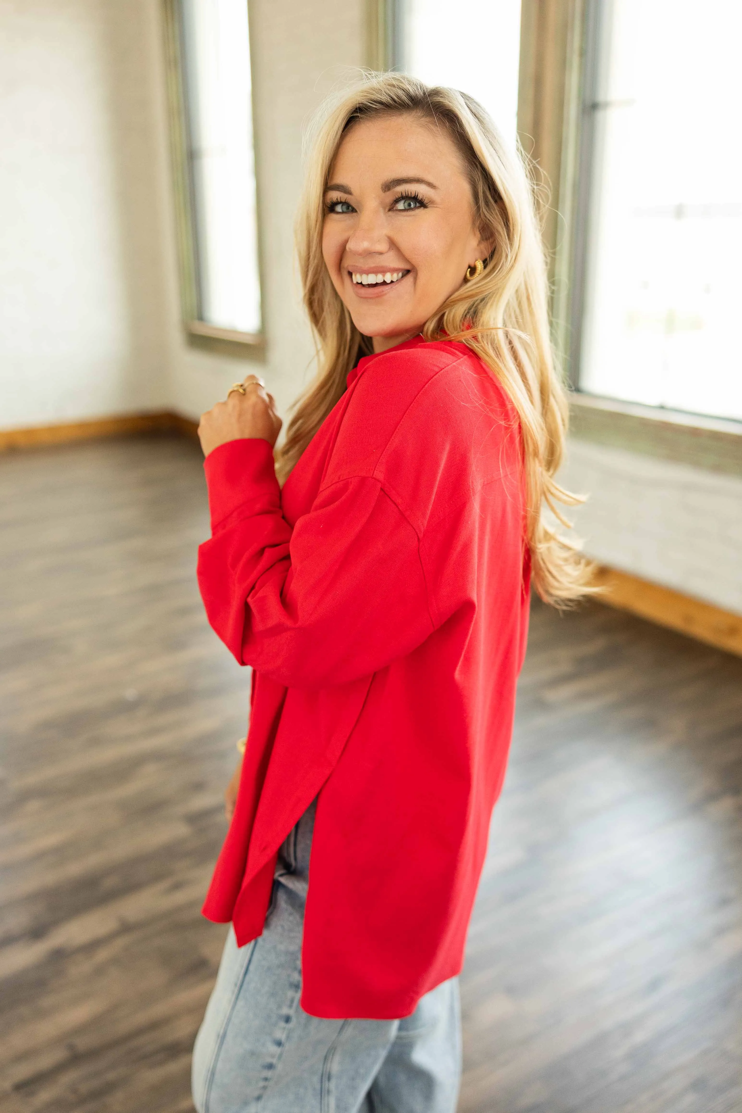 ADELYN BUTTON DOWN TOP