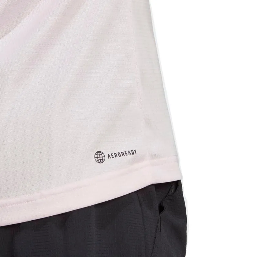 adidas Melbourne Mens Raglan T-Shirt - Clear Pink