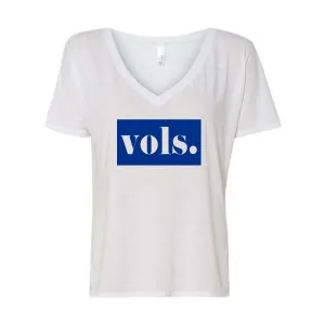 ADULT Ladies Bella   Canvas Slouchy V-Neck T-Shirt