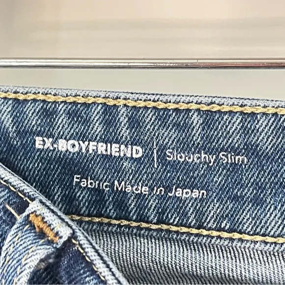 AG 32x29 Ex Boyfriend 0840 Slim Mid Rise Cropped Jeans Adriano Goldschmied