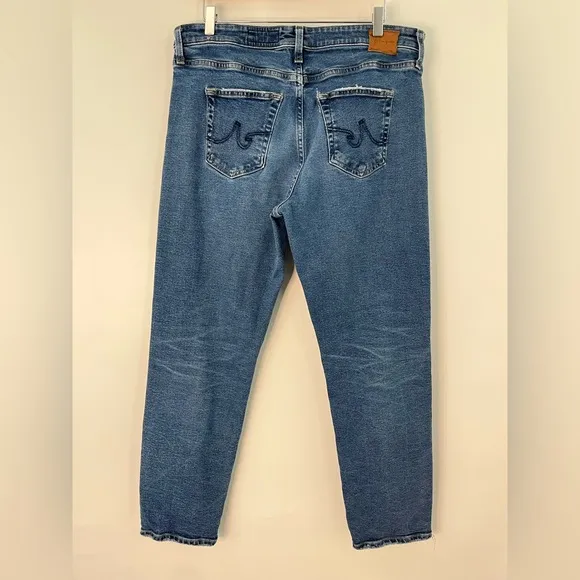 AG 32x29 Ex Boyfriend 0840 Slim Mid Rise Cropped Jeans Adriano Goldschmied