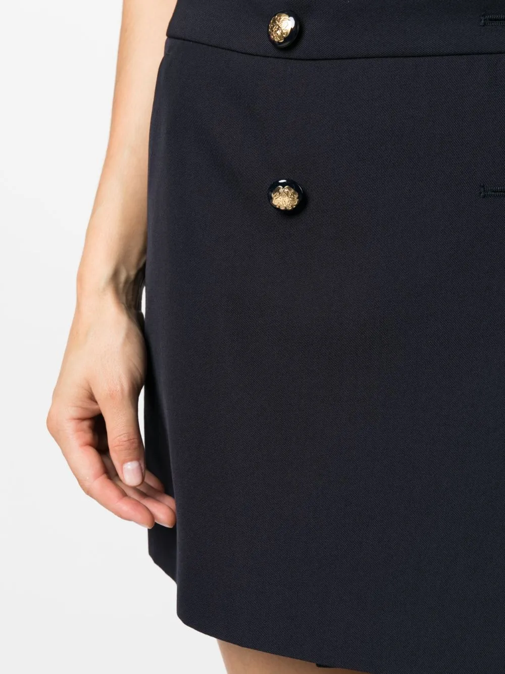 Alexander Mcqueen Blue Skirt