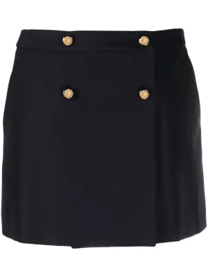 Alexander Mcqueen Blue Skirt