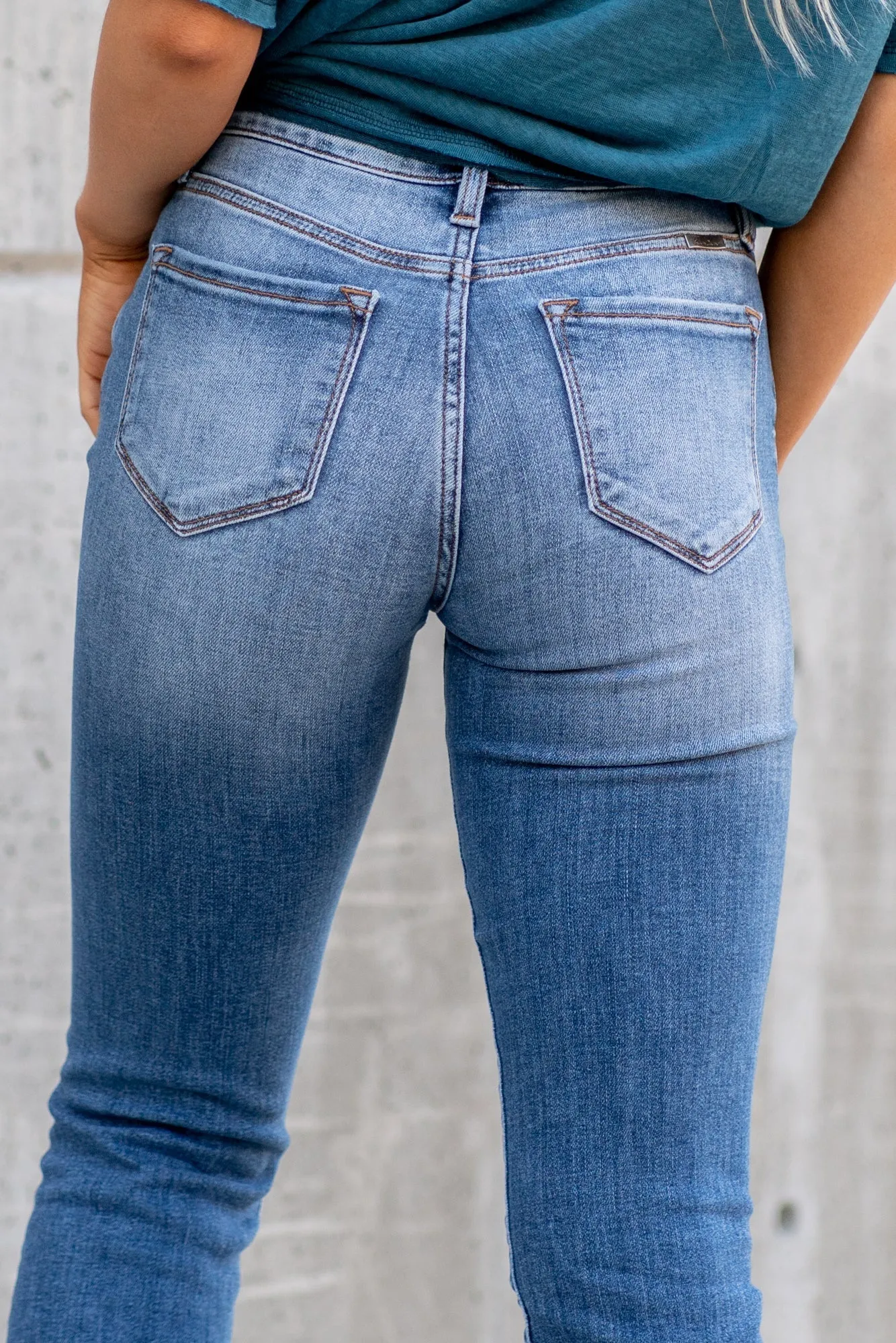 Alexis High Rise Button Fly Straight