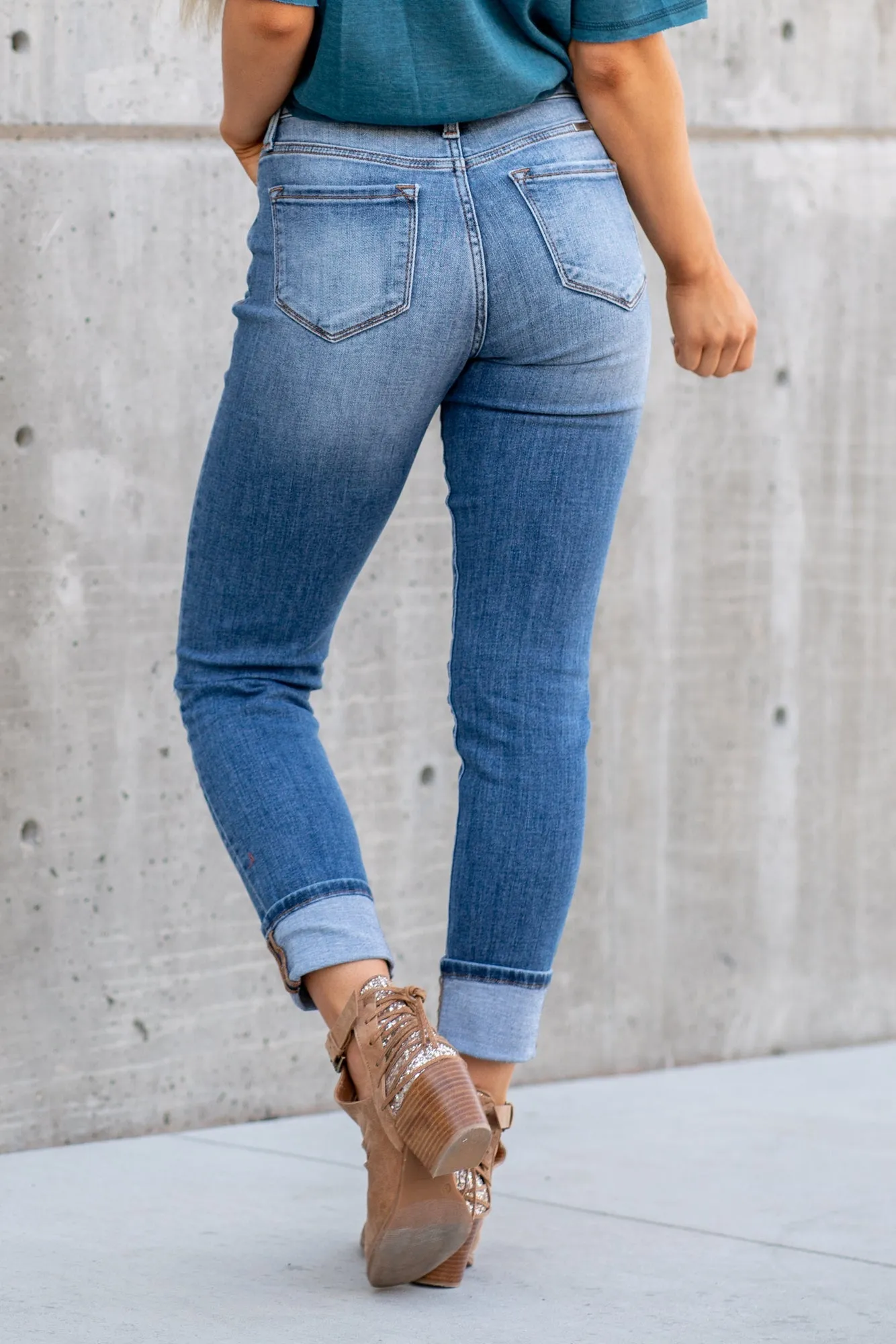 Alexis High Rise Button Fly Straight