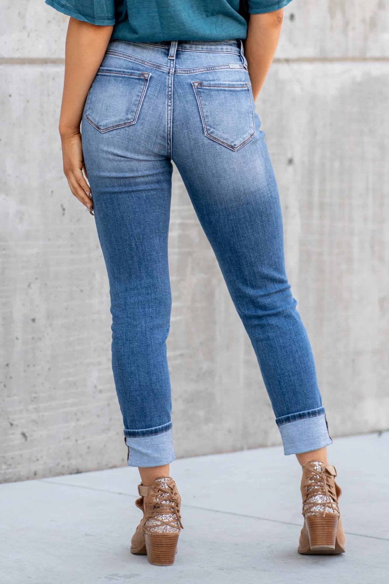 Alexis High Rise Button Fly Straight