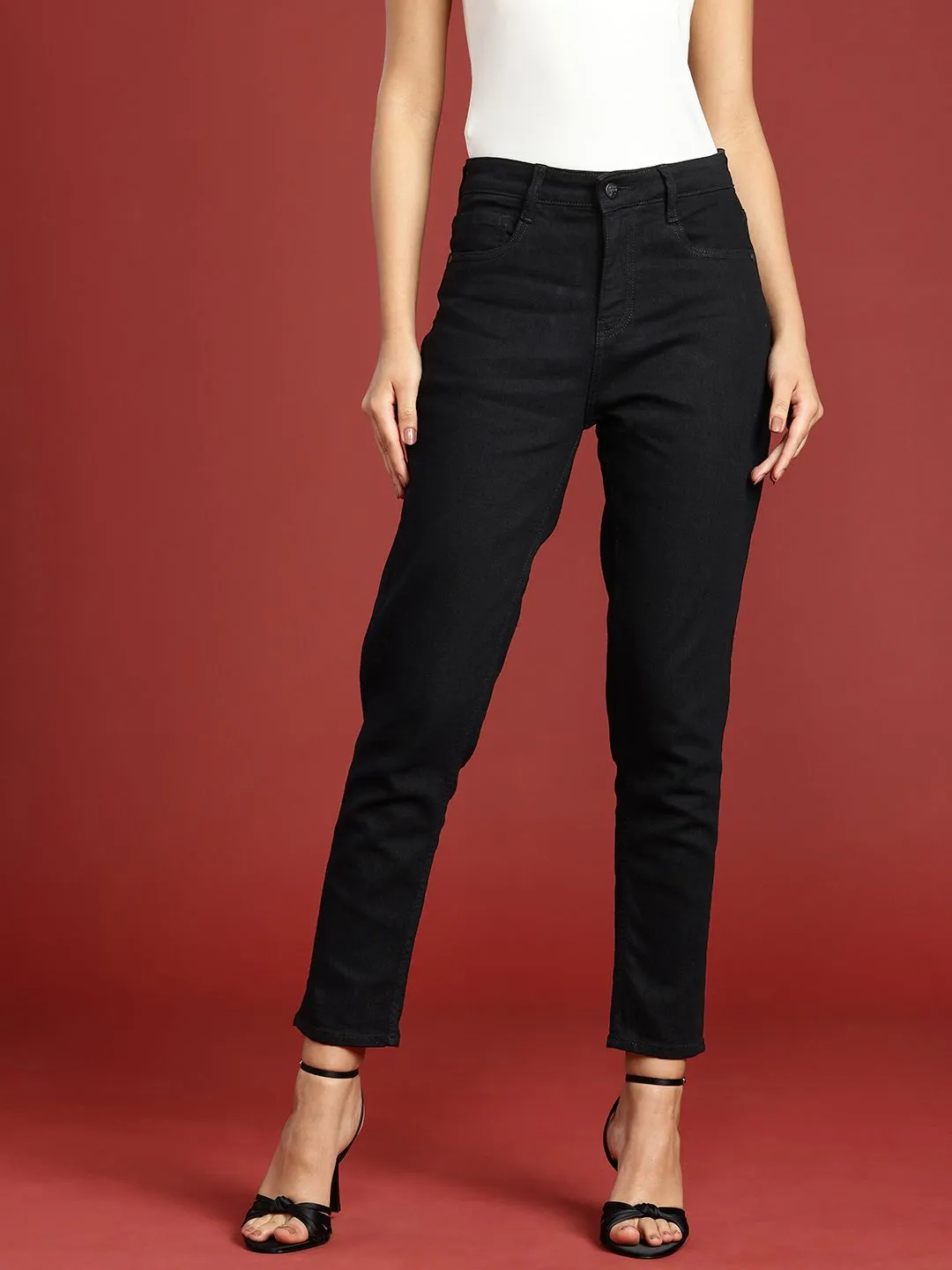 all about you Women High-Rise Mom Fit Stretchable Jeans