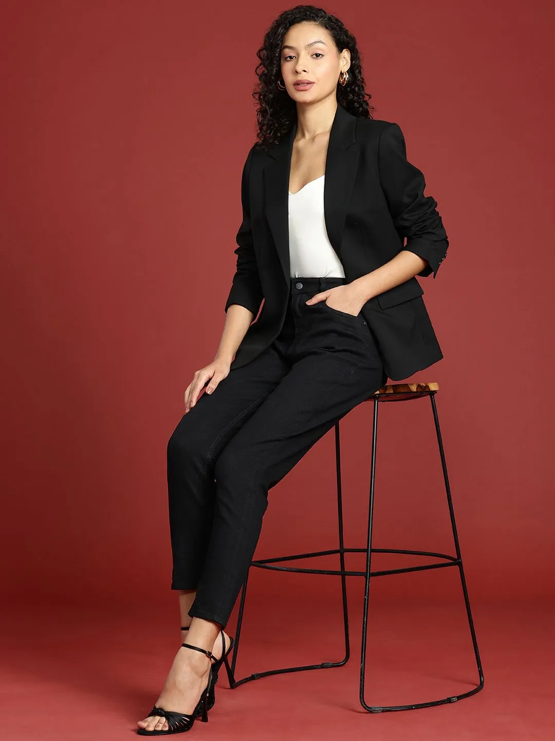all about you Women High-Rise Mom Fit Stretchable Jeans