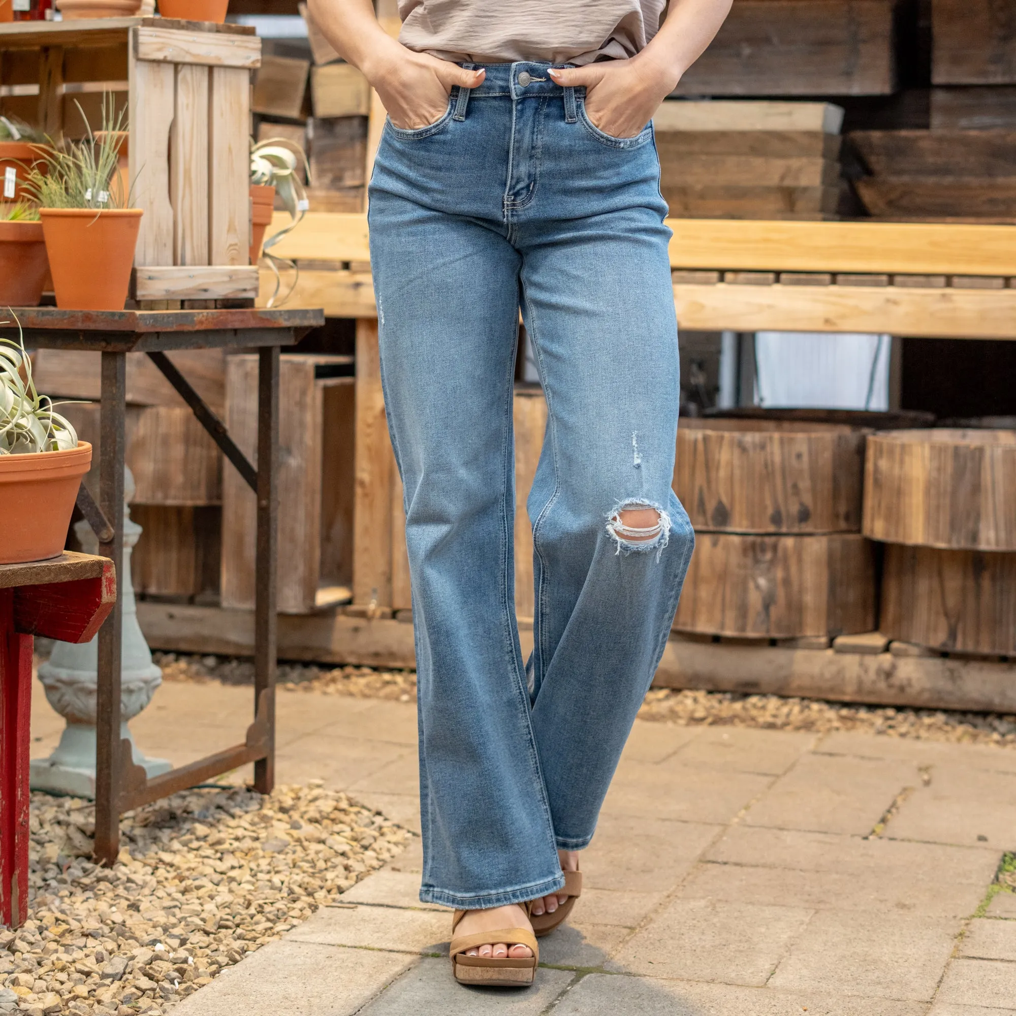 Along Came Here Super High Rise Baggy Fit Regular & Plus Sizes