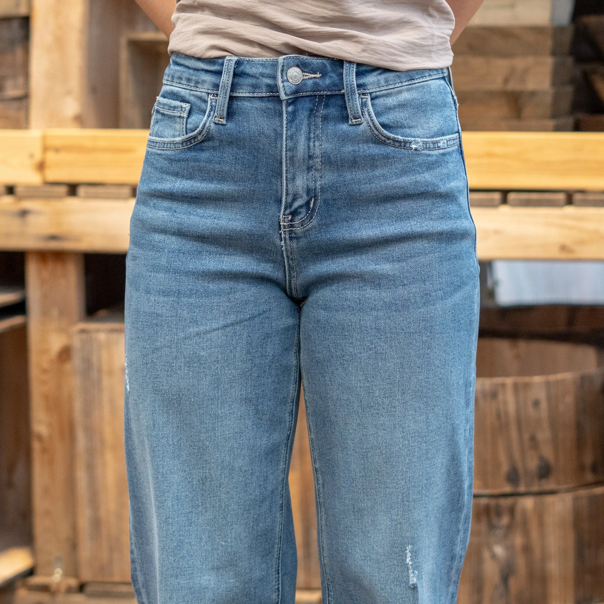 Along Came Here Super High Rise Baggy Fit Regular & Plus Sizes