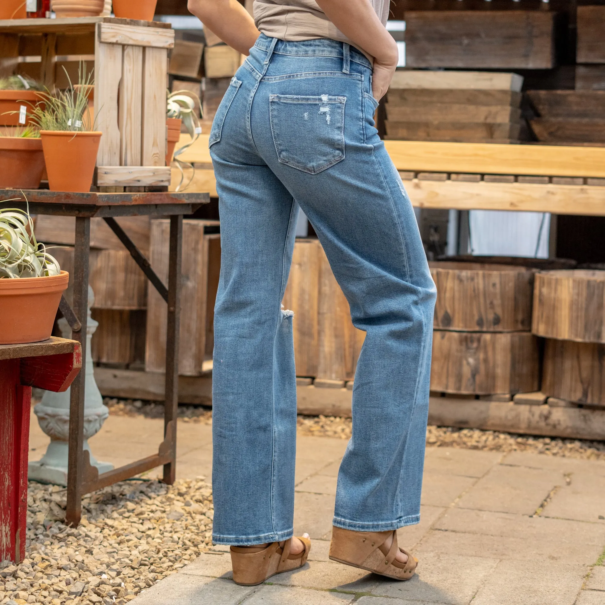 Along Came Here Super High Rise Baggy Fit Regular & Plus Sizes