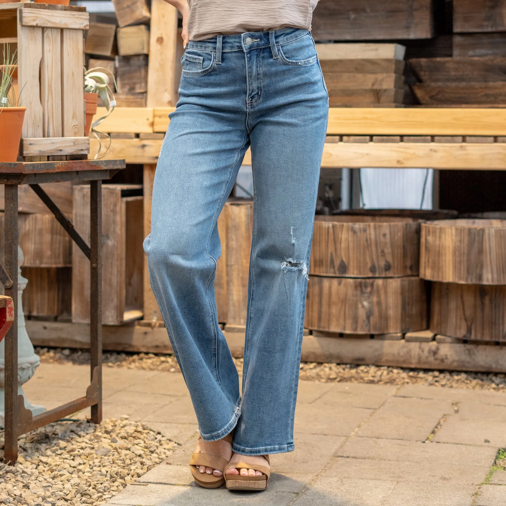 Along Came Here Super High Rise Baggy Fit Regular & Plus Sizes