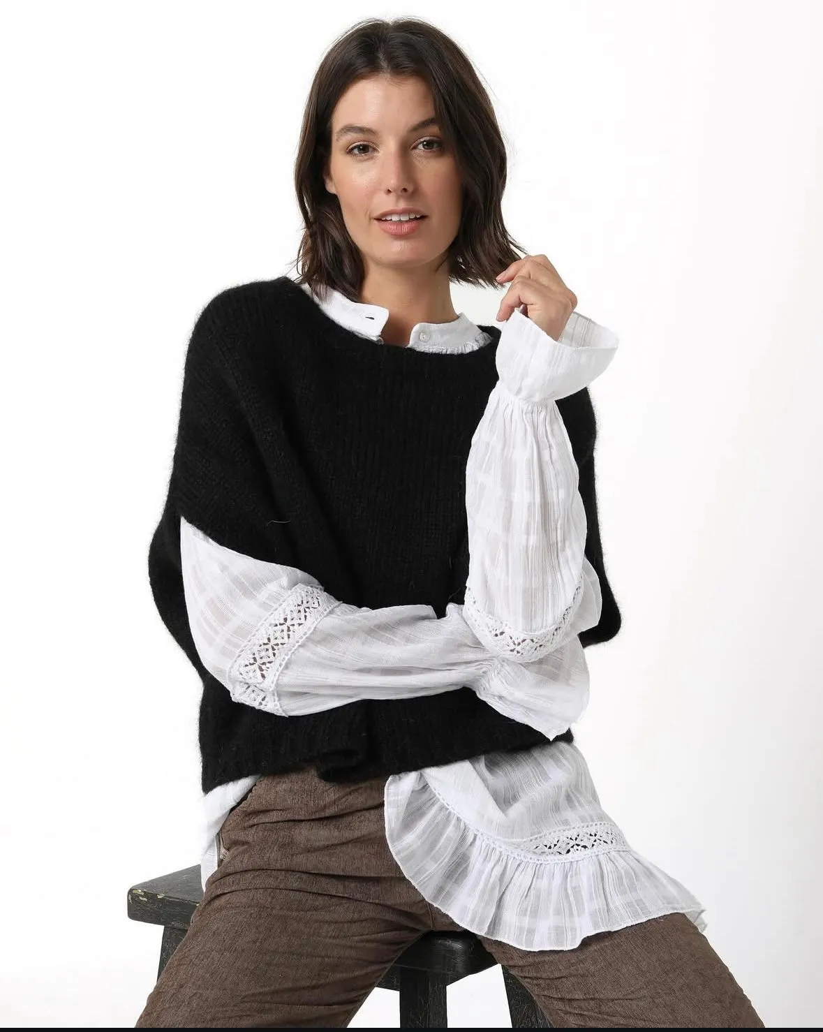 Alpaca wool vest
