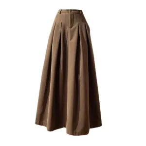 Amy High Waisted Midi Ruffle Skirt
