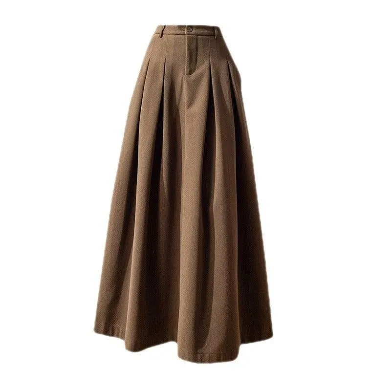 Amy High Waisted Midi Ruffle Skirt
