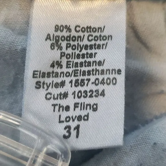 Anthropologie Current Elliot Jeans sz 31 The Fling Loved Boyfriend