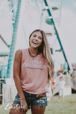 AOII Sisterhood Retreat Crop Top T-shirt