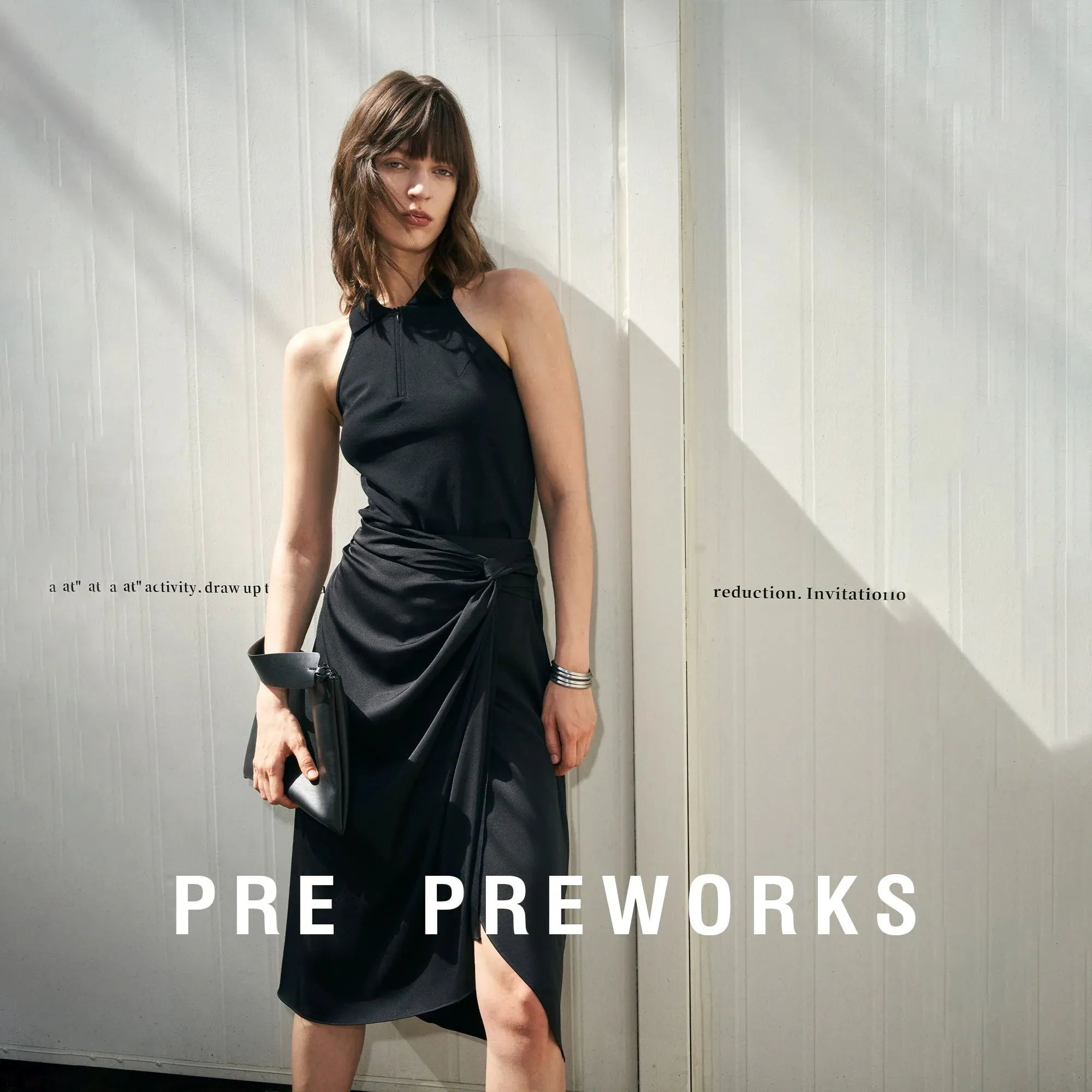 Asymmetric Wrap Skirt