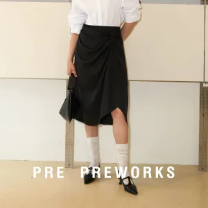 Asymmetric Wrap Skirt