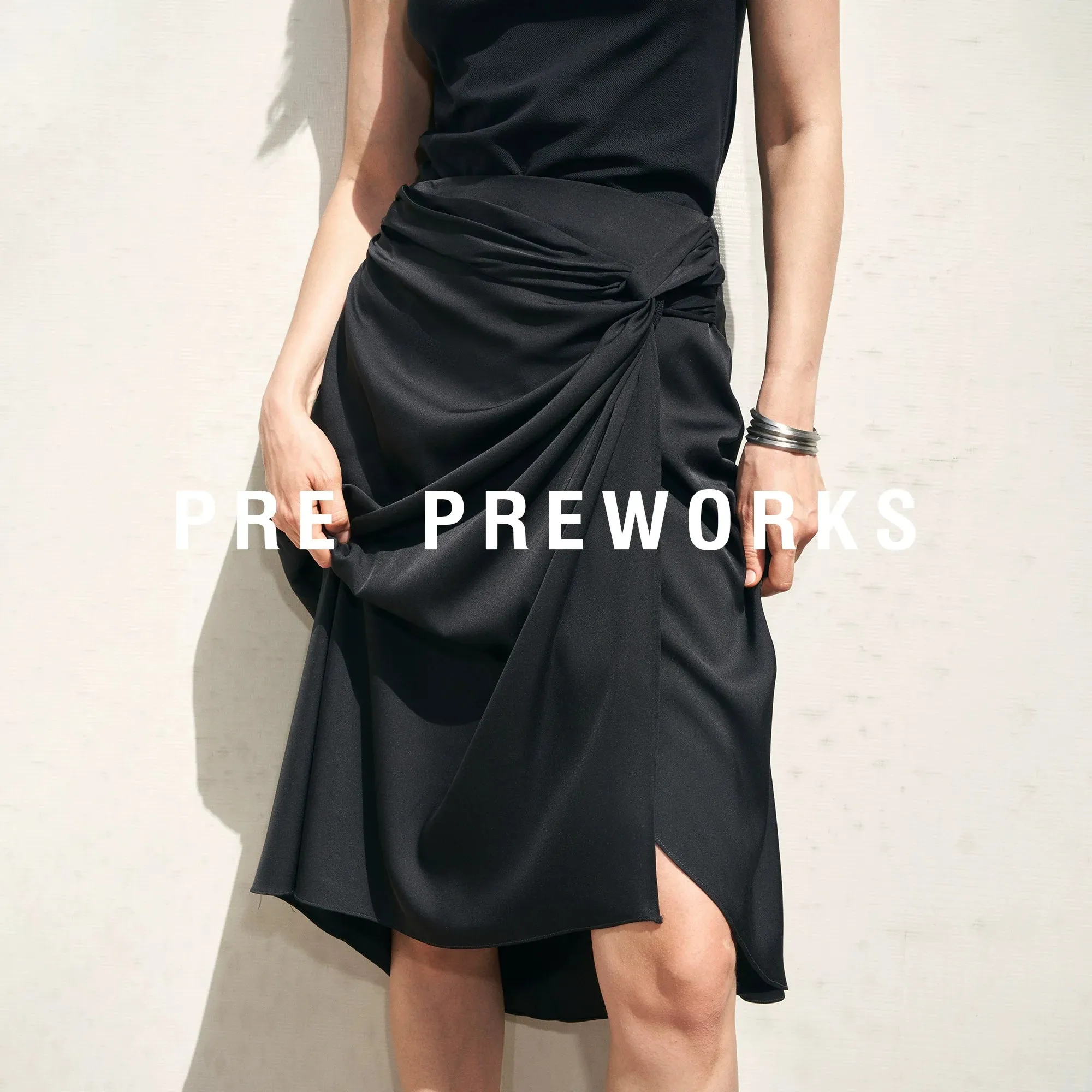 Asymmetric Wrap Skirt
