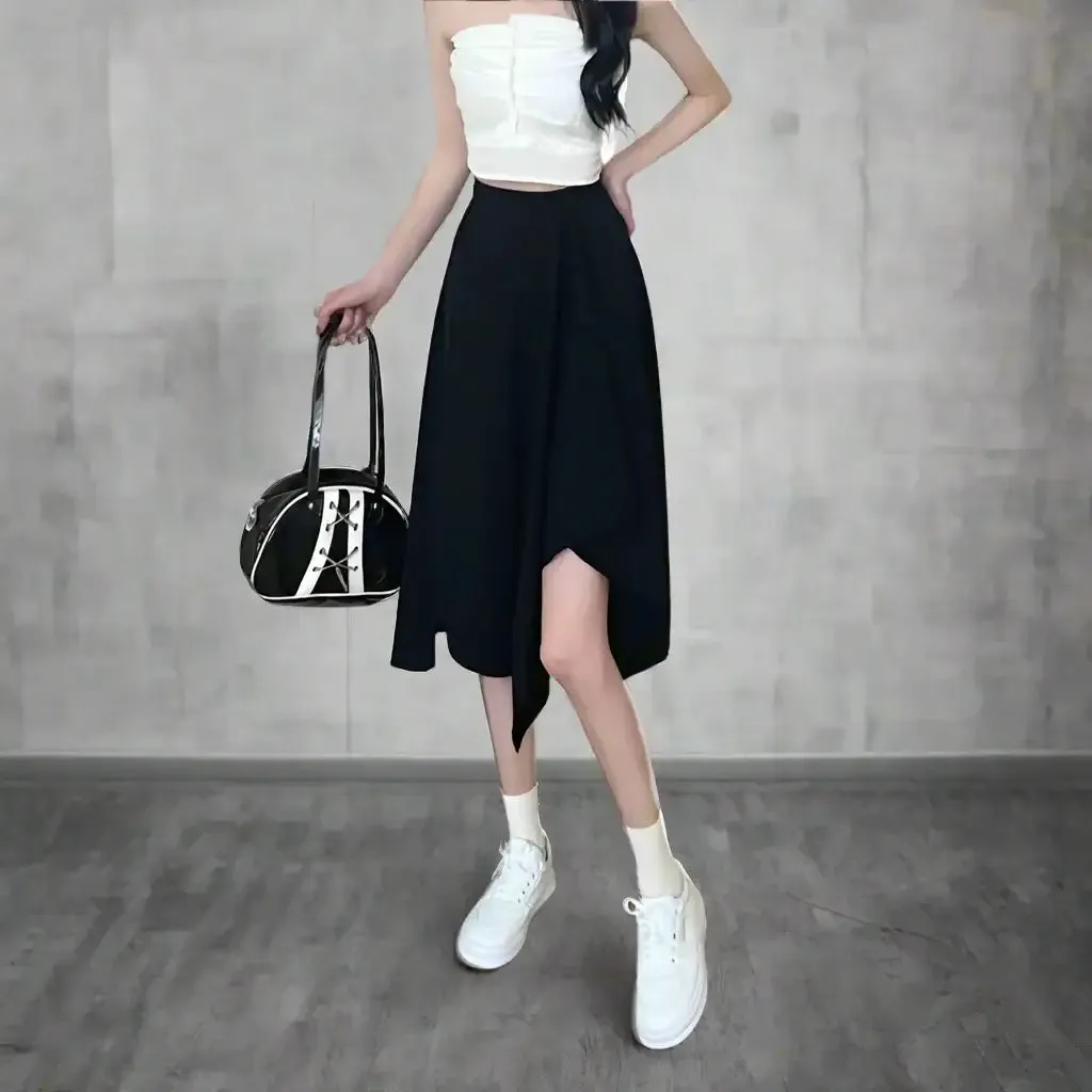 Asymmetrical Wrap Skirt
