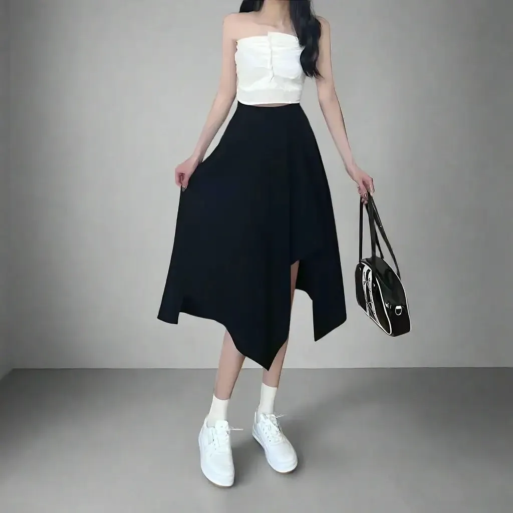 Asymmetrical Wrap Skirt