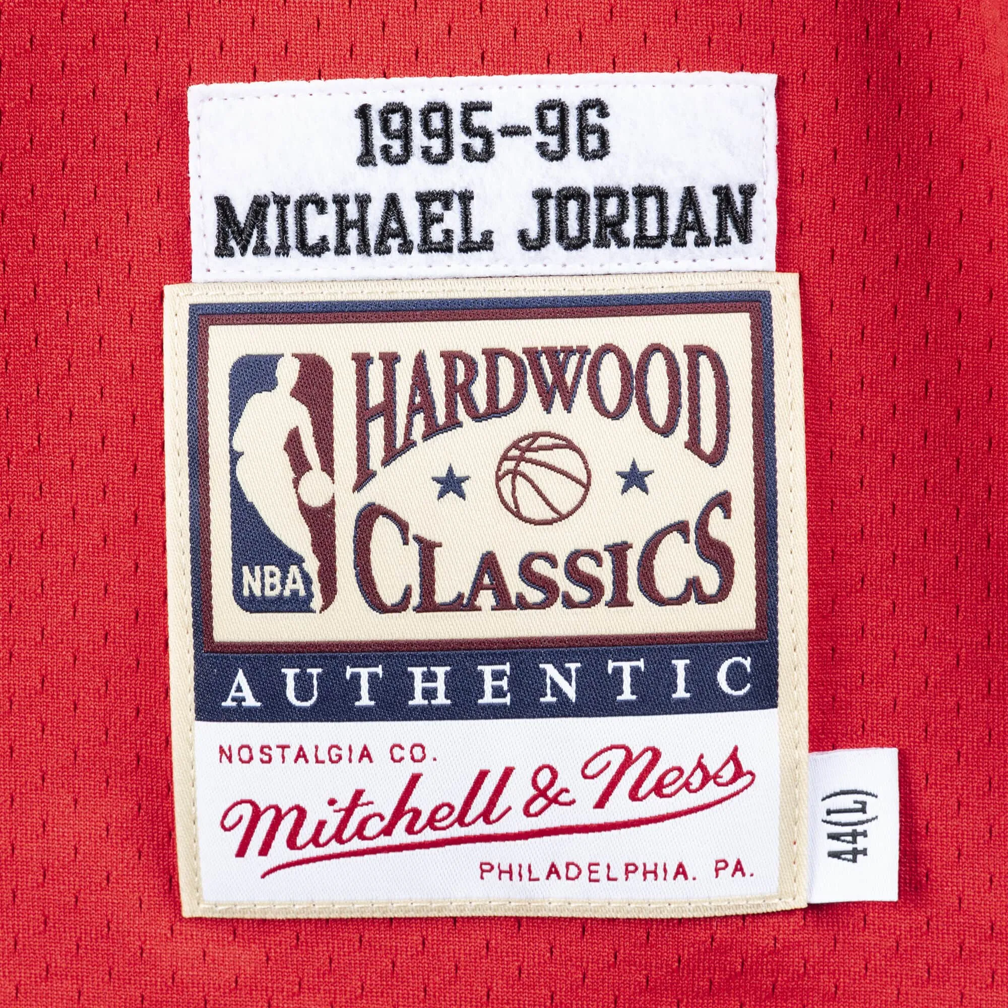 Authentic Michael Jordan Chicago Bulls Road Finals NBA 1995-96 Jersey