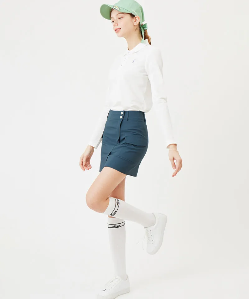 AVEN  Short Slit Cargo Skirt - Green