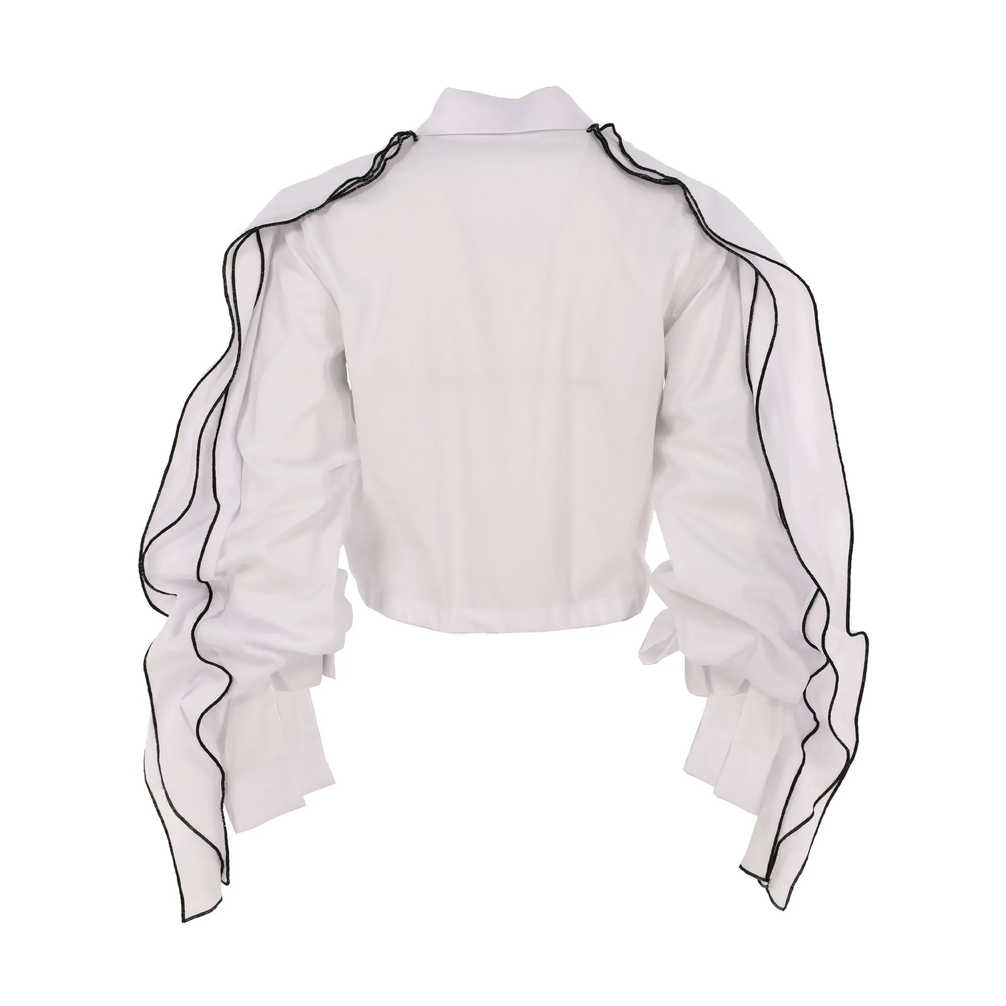Balossa Women's White Cotton Daida  Shirt