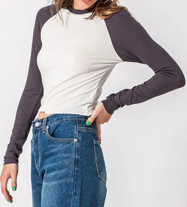 Baseball Raglan Long Sleeve Shirt