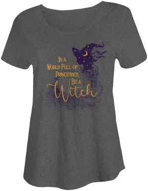 Be a Witch Slouchy Tee – Halloween Witch Graphic Shirt