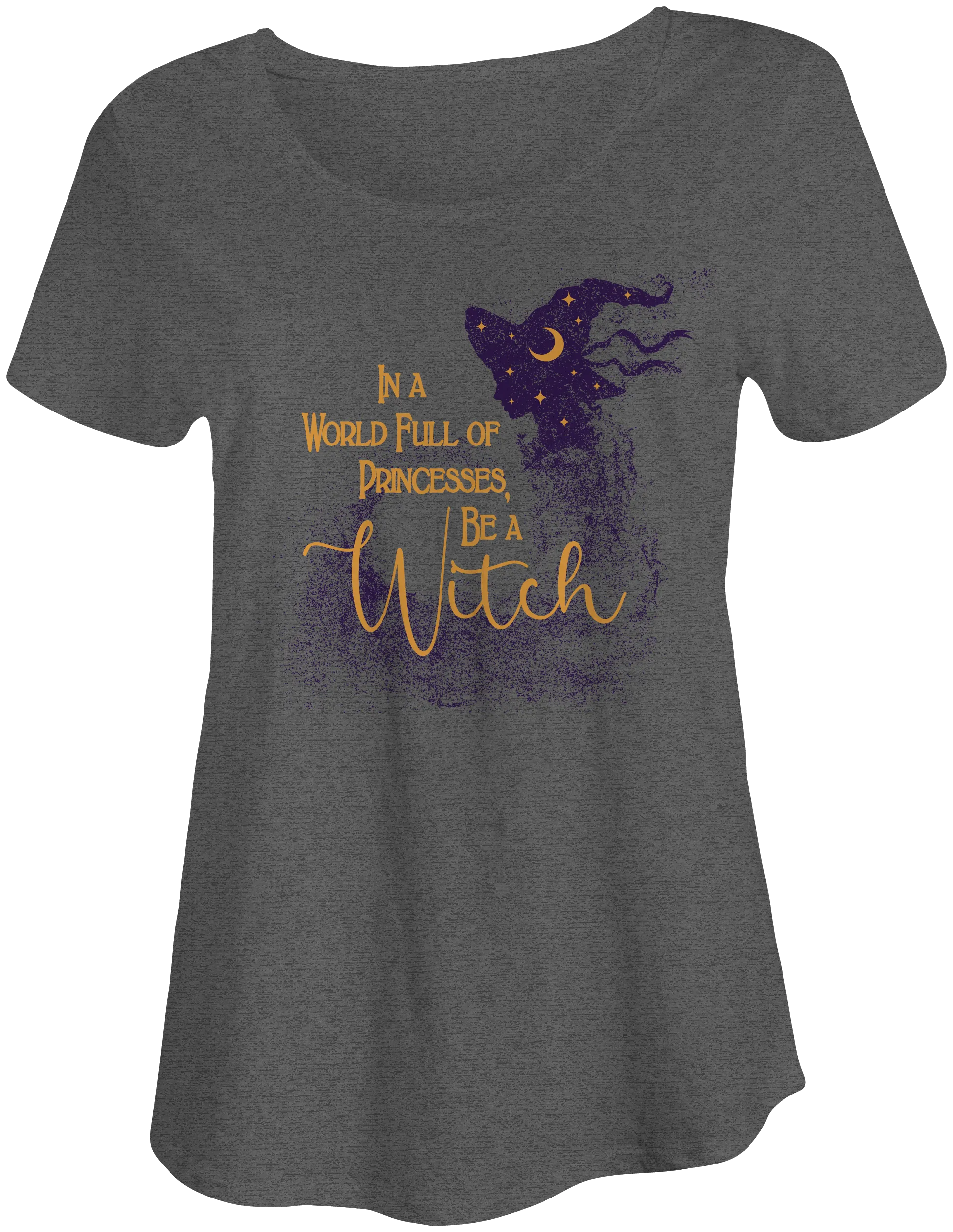 Be a Witch Slouchy Tee – Halloween Witch Graphic Shirt