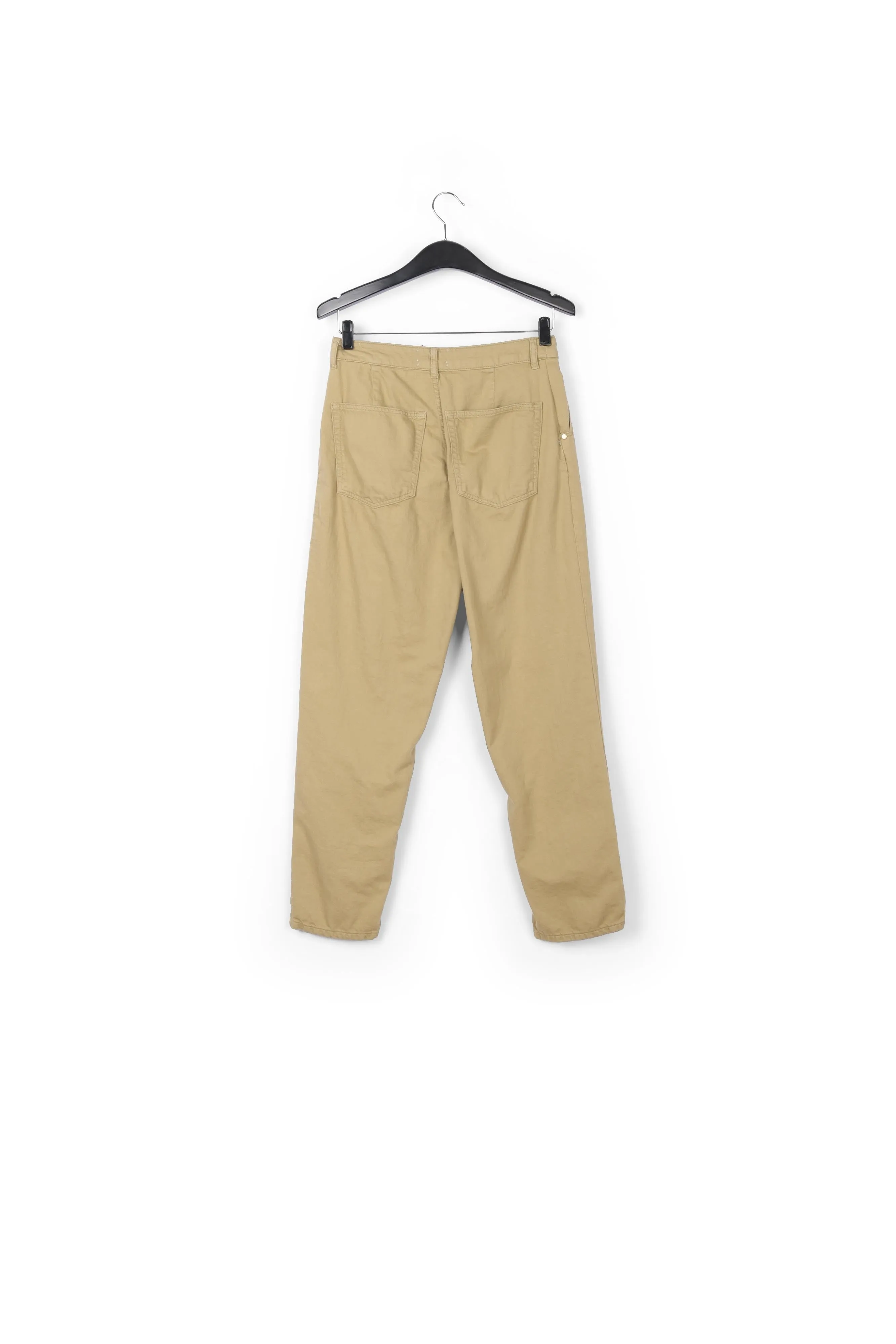 Beige denim boyfriend jeans