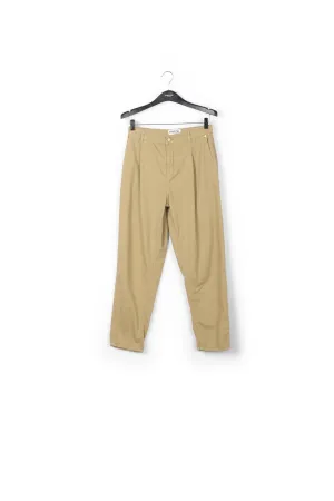Beige denim boyfriend jeans