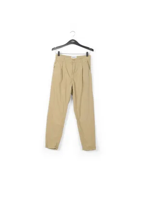 Beige denim boyfriend jeans